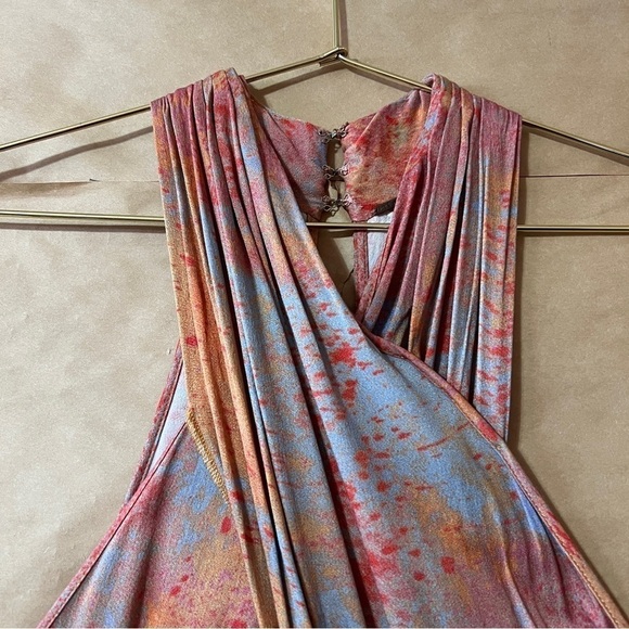 Free People | Seduction Playsuit Wide Leg Jumpsuit Crisscross Pleated Size XS - Picture 5 of 15